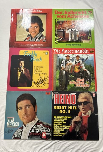 Lot signed german records - lot, lp