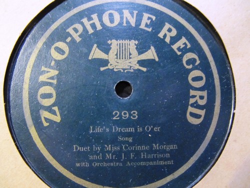 Early zonophone 293 corinne - 293,