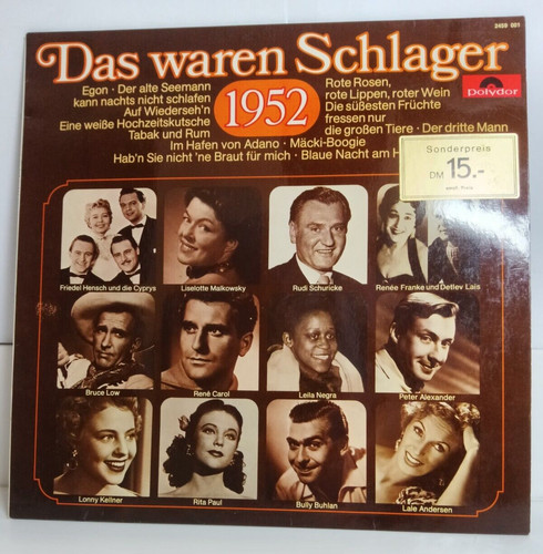 Das waren schlager 1952 - waren, lp