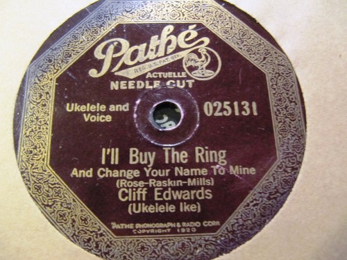 1925 cliff edwards ukulele - cliff, ike